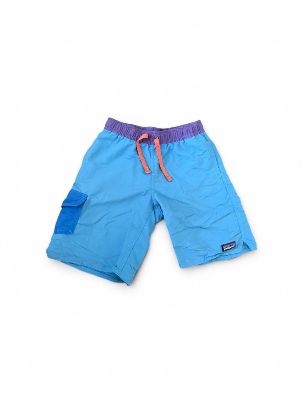 Patagonia Boys' Baggies Boardshorts- S (7-8)- Worn Once- Blue/Purple